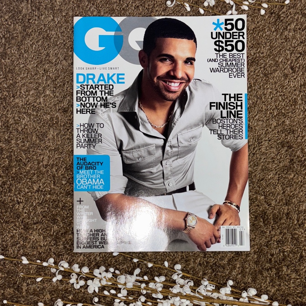 Drake on GQ Magazine over a decade old 2013 edition EUC
